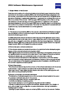Predogled slike ZEISS Software Maintenance Agreement