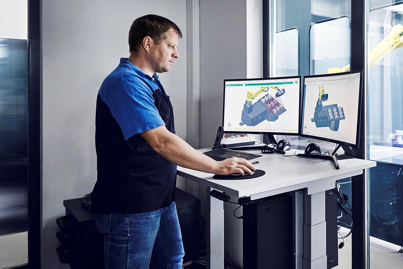 Production process control with trend analyses 