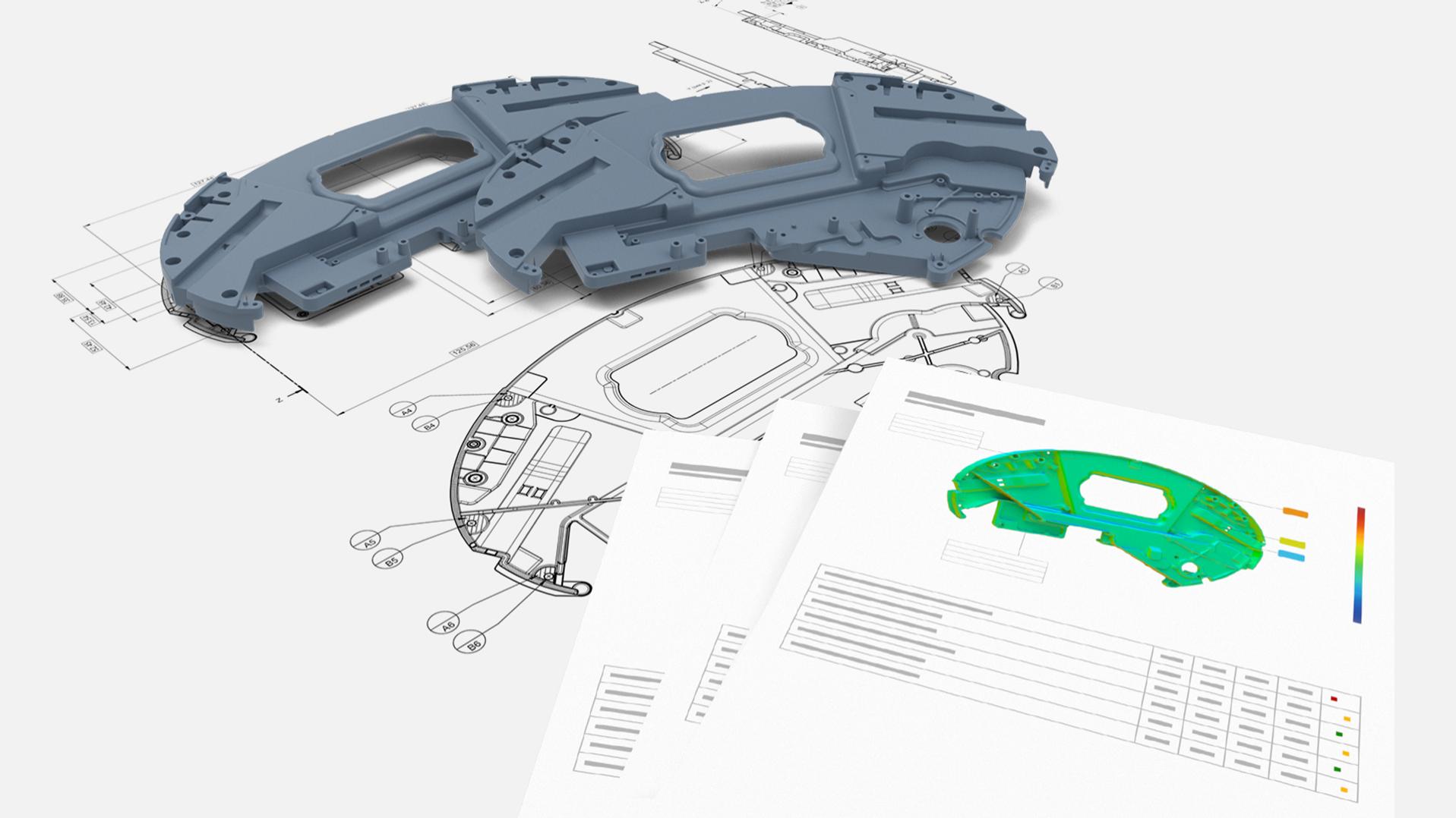 Od 2D-risb do vizualizacije poročila s programsko opremo ZEISS INSPECT Optical 3D