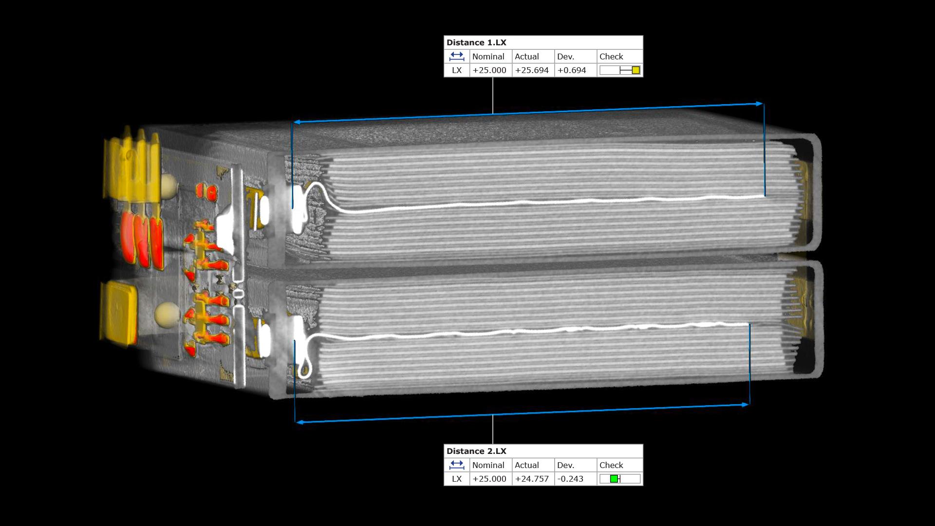 Pregled baterije v storitvi ZEISS INSPECT X-Ray